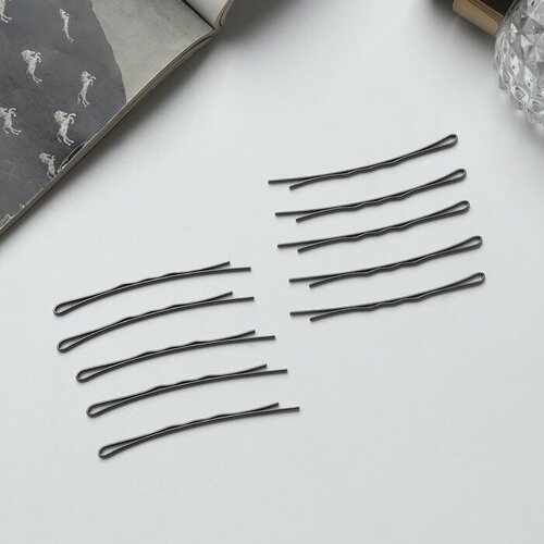 Зажим для волос Волна 56 см чёрный набор 20 шт 652₽