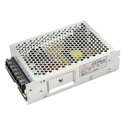 Блок питания HTS-100M-24 (24V, 4.2A, 100W) (Arlight, IP20 Сетка, 3 года) Артикул 015034