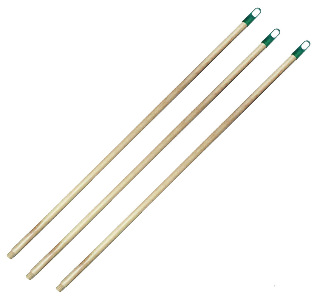 фото YORK Рукоятка для швабры деревянная лакированная 120см (3шт в наборе)