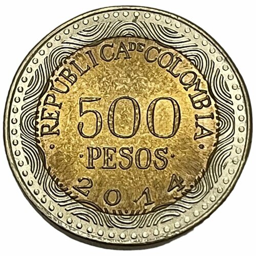Колумбия 500 песо 2014 г. колумбия 500 песо 2005 г