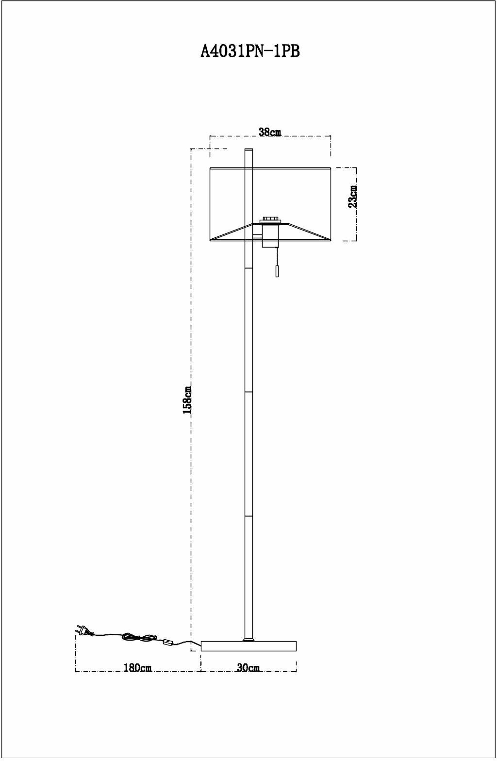 Торшер Arte Lamp PROXIMA A4031PN-1PB - фото №11