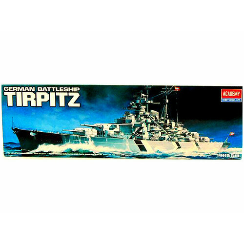 14211 Academy Немецкий линкор Tirpitz (1:800) сборная модель английский линкор ройял соверен