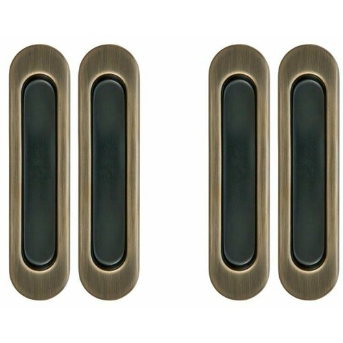 Ручки для раздвижных дверей Armadillo SH010-AB-7 бронза (комплект 2 штуки)