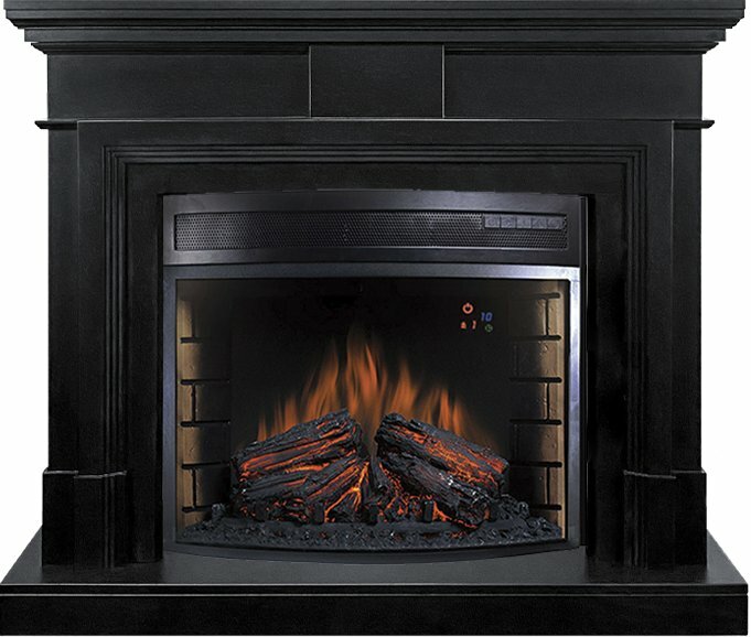 фото Каминокомплект Coventry - Черный с очагом Dioramic 28 LED FX