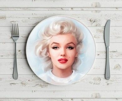 Тарелка Мэрилин Монро, Marilyn Monroe №3