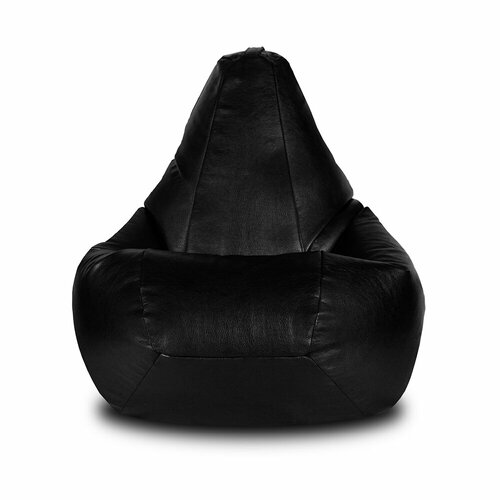 Кресло-мешок Груша черная экокожа