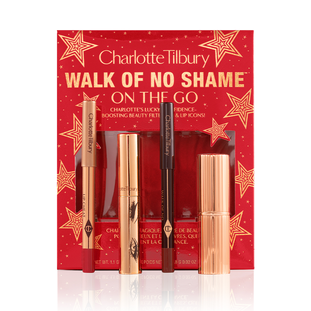 Набор Charlotte Tilbury "Walk of No Shame on the Go" из четырех предметов