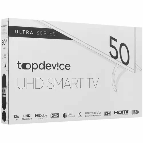 Телевизор Topdevice TDTV50CS06UBK SMART