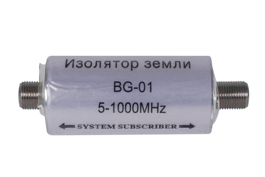 Изолятор земли BG-01 RTM F(female) - F(female) 5-862МГц, потери 1,5дБ