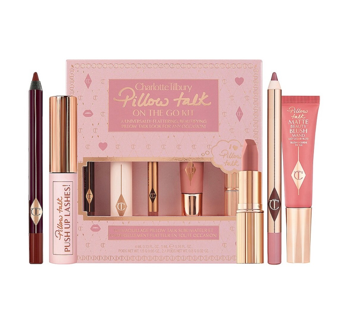 Набор для макияжа "Pillow Talk On The Go Kit" от Charlotte Tilbury , лимитированная коллекция