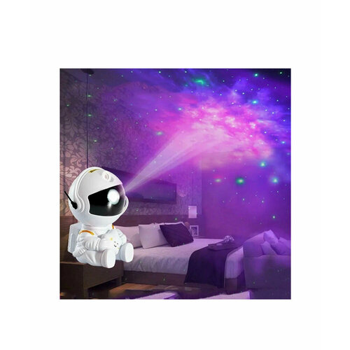 Светодиодный ночник , проектор RGB Астронавт , таймер , USB-питание, Музыка , для декора детской