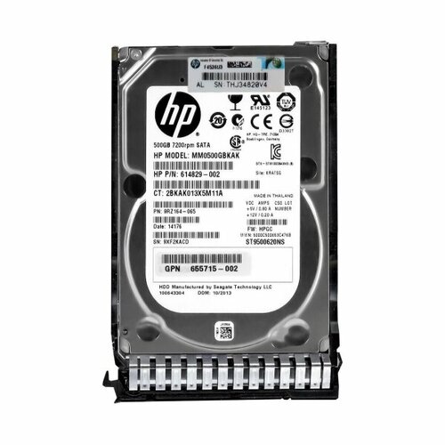 Жесткий диск HP 713968-001 500Gb 7200 SATAIII 25 HDD 17300₽