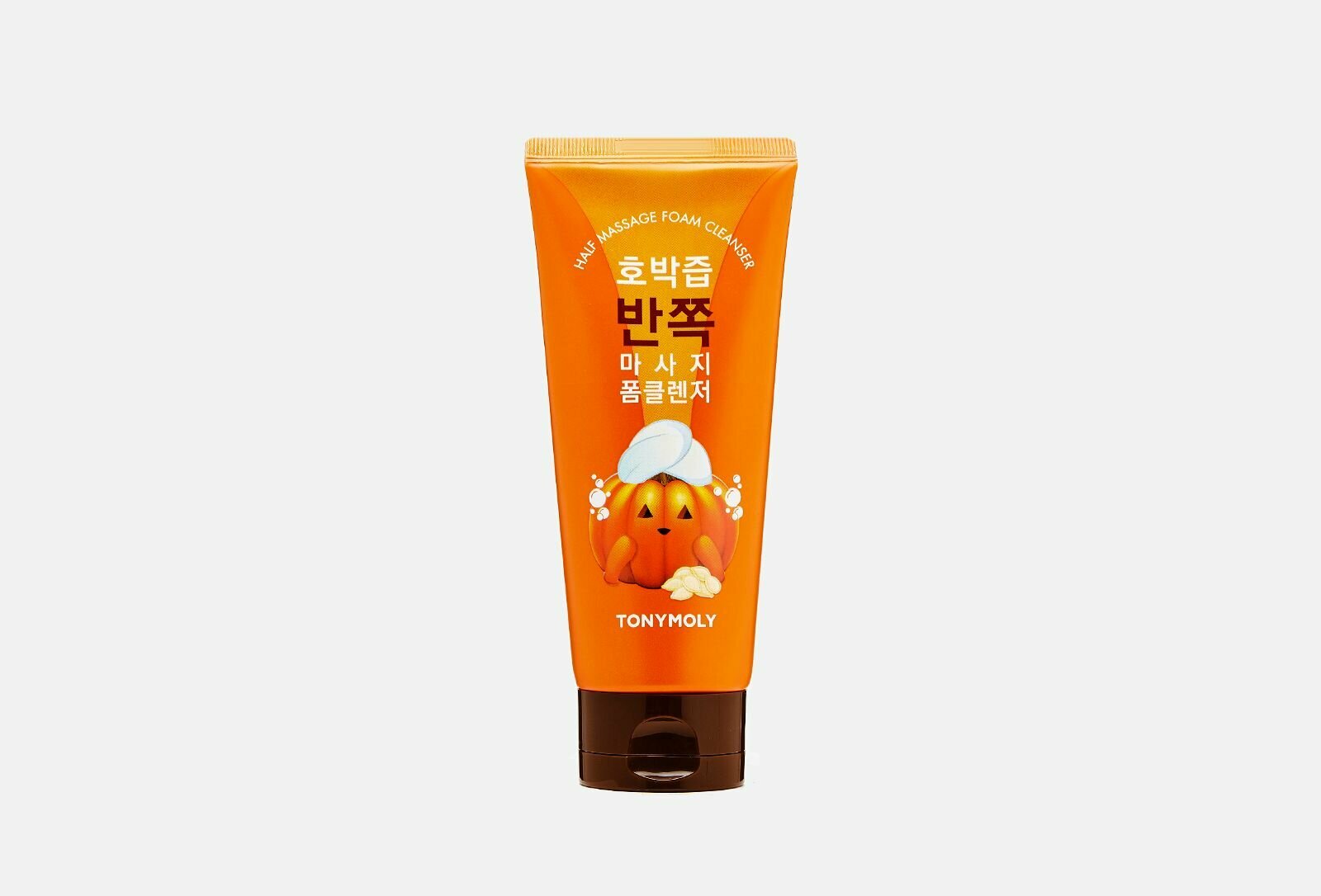 Массажная пенка для умывания с экстрактом тыквы tony moly half massage foam cleanser