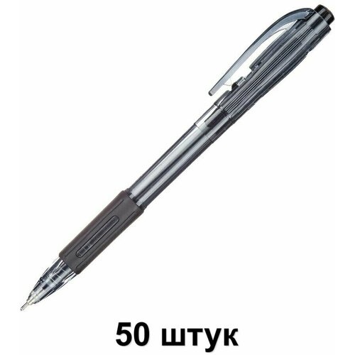 Unimax Ручка шариковая автоматическая Fab, 0,7 мм, черная, 50 шт