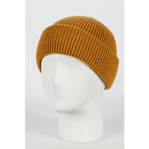 фото Шапка бини ferz, размер 56-59, горчичный