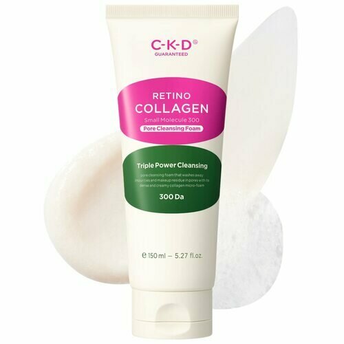 Пенка для очищения с ретинолом CKD Retino Collagen Small Molecule 300 Pore Cleansing Foam 150 мл