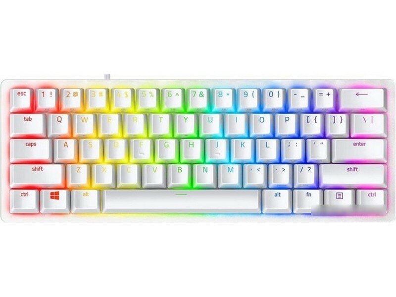 Клавиатура Razer RZ03-03392200-R3R1 аналоговая оптическая Razer Linear Optical, 61 кл, USB, белая - фото №1