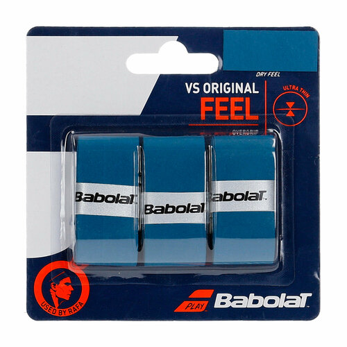 Обмотки Babolat VS Original 3шт Синий 653040-136 намотка babolat vs original feel tennis overgrip 12шт