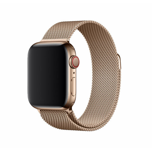 Ремешок для Apple Watch Миланская петля / 42,44,45 мм / M, L / цвет золотой
