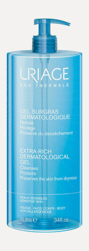 Изображение товара URIAGE Hygiene Гель для лица и тела обогащенный дерматологический, 1000 мл