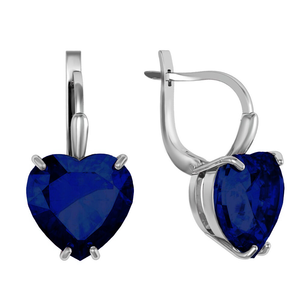 Серьги, серебро, 925 проба, алпанит