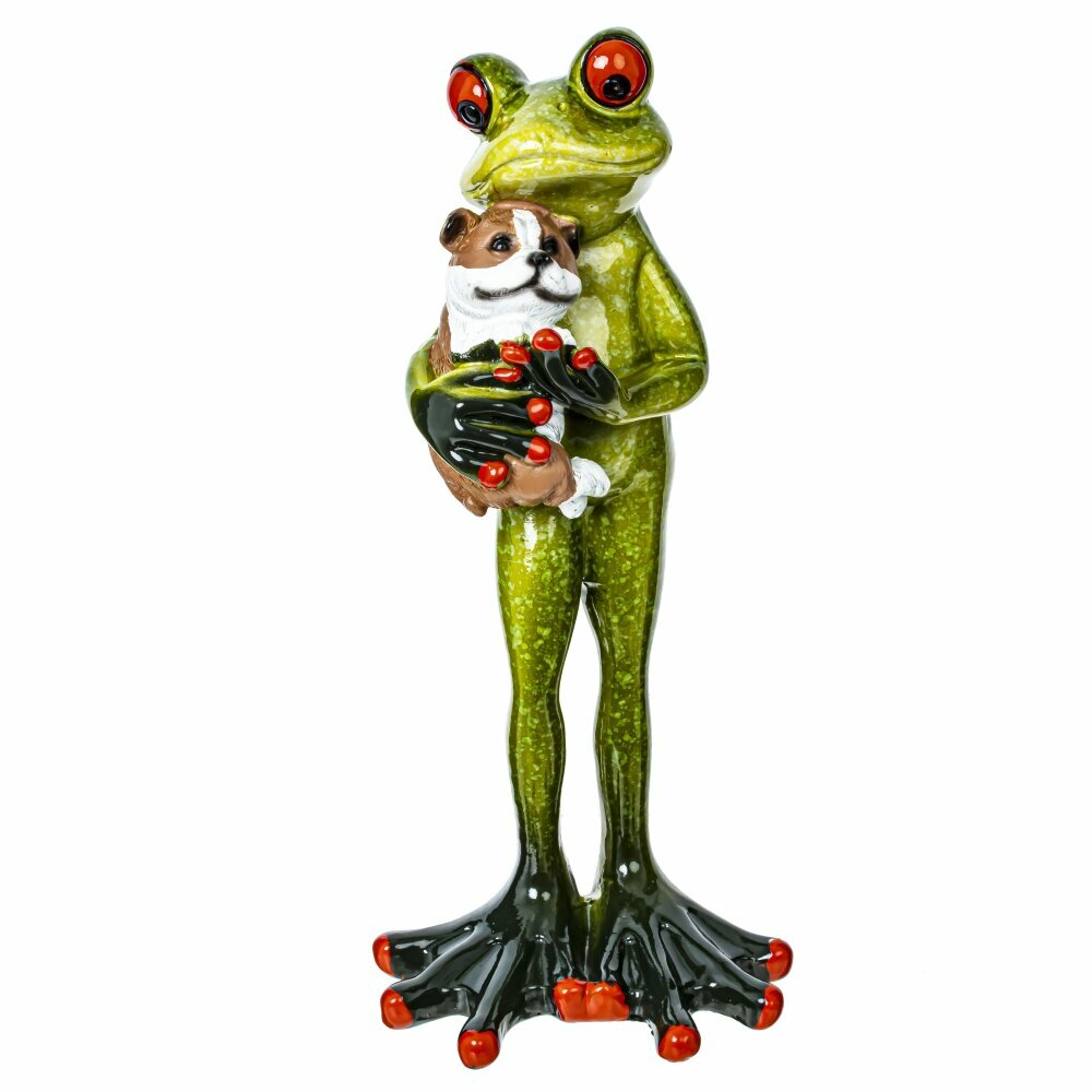 фото Фигурка декоративная "Лягушка", L5 W7 H16,5 см