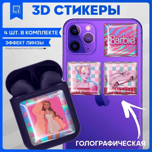 3D Наклейки на телефон Barbie Барби