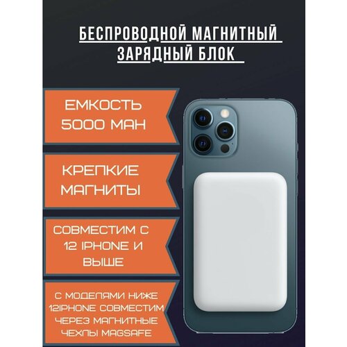 Powerbank повербанк MagSafe Battery Pack для iPhoneВнешний аккумулятор беспроводной для айфона 222300₽