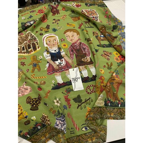 фото Платок noname, фиолетовый, мультиколор