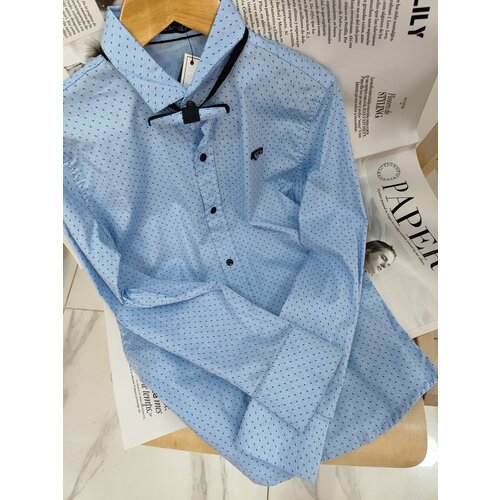 фото Рубашка , размер 128, белый bamby kids