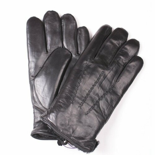 перчатки кожаные утепленные на искусственном меху worker 1 пара Перчатки Pitas, размер 10.5, черный