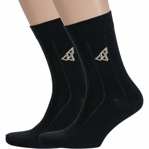 Носки Борисоглебский трикотаж, 2 пары, размер 31-33, черный носки demix 2 пары размер 31 33 черный