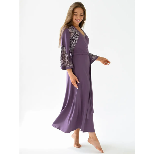 Пеньюар Текстильный Край, размер 60, фиолетовый