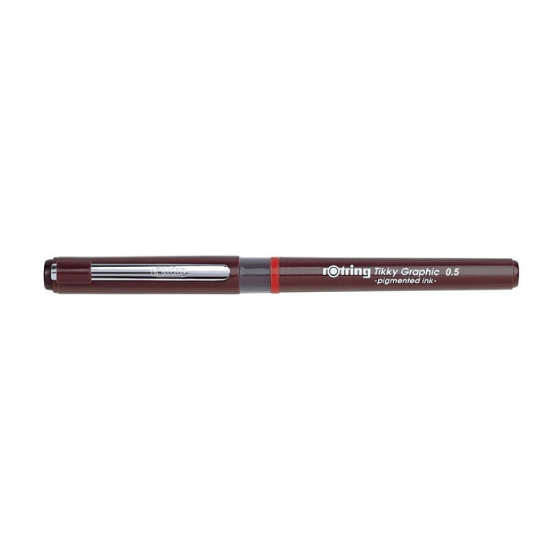 Ручка для черчения Rotring Tikky Graphic, 0.5 мм, блистер Черный, (12 шт/уп)