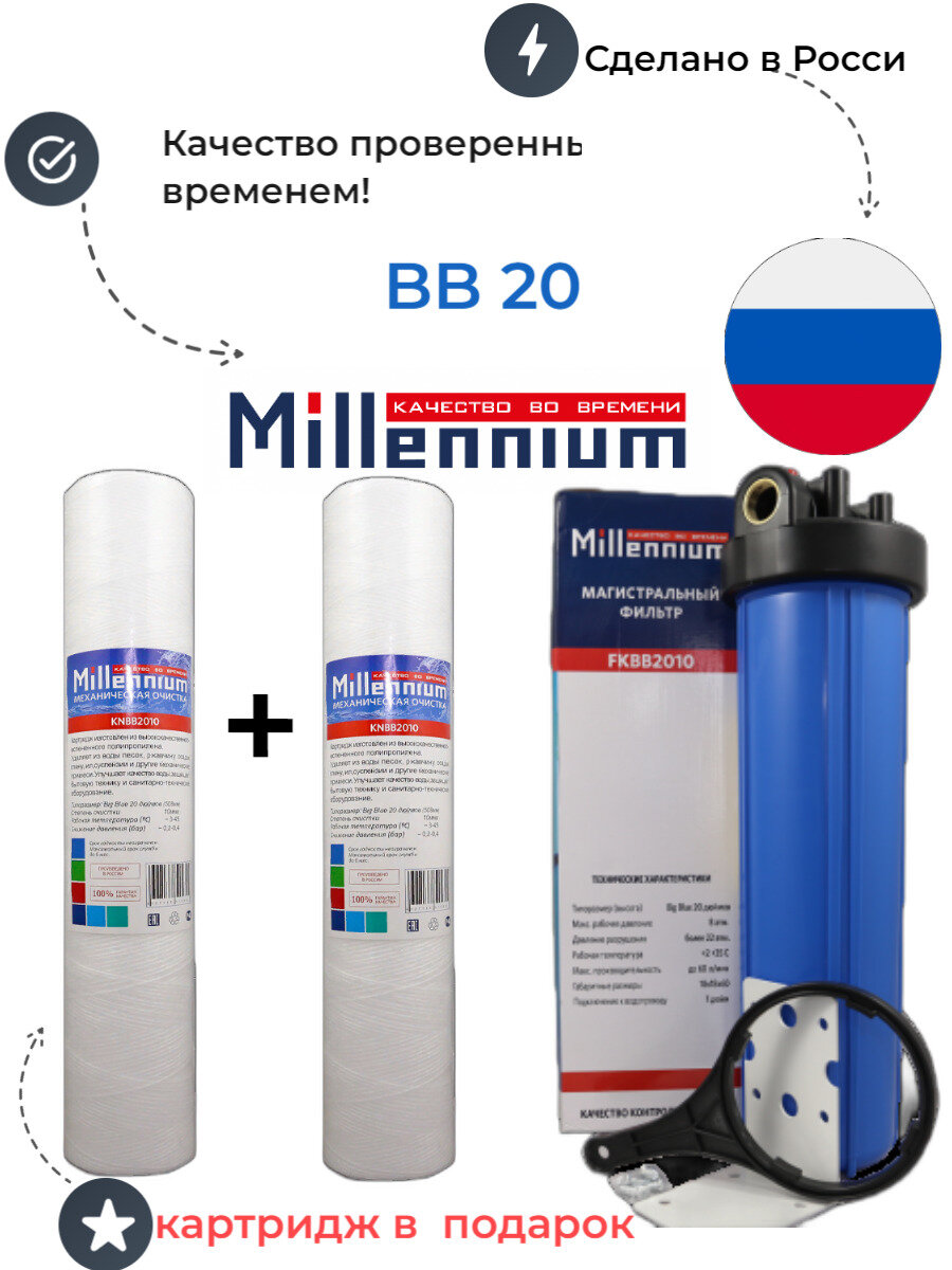 Колба фильтр магистральный BB20 Millennium FKBB2010