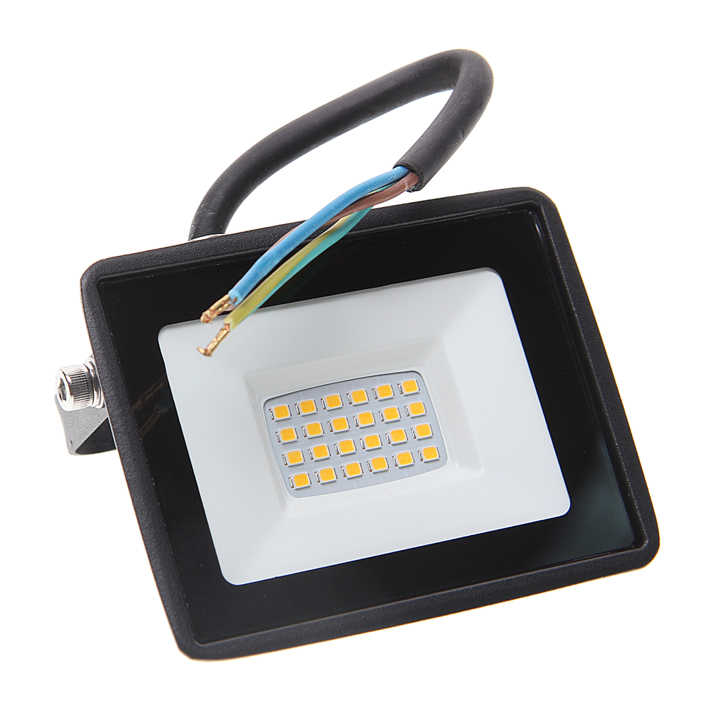 Светильник светодиодный 220V 30W 3000K черный ЭРА