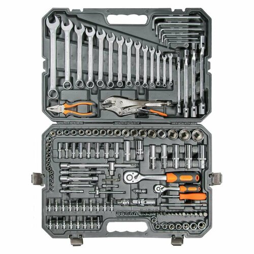 AIRLINE AT13710 Набор инструмента универсальный AIRLINE 137 предметов в пластиковом кейсе 27351₽