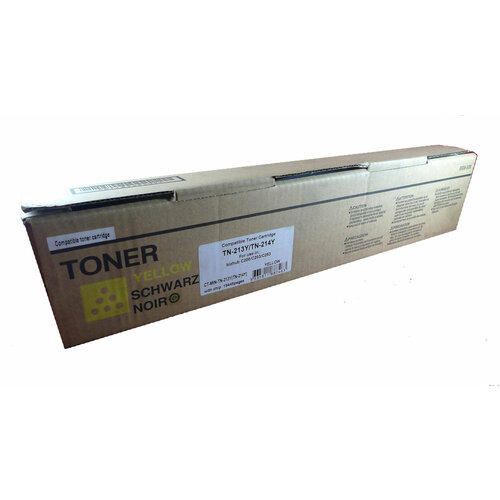 Совместимый тонер-картридж TN-213Y/TN-214Y желтый для KONICA MINOLTA BIZHUB C200/C203/C253, 18.5K