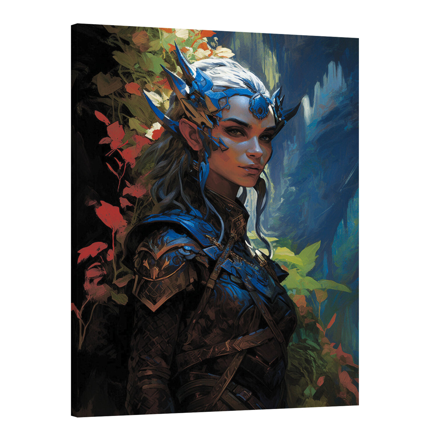 Интерьерная картина 50х70 "Портрет эльфа"