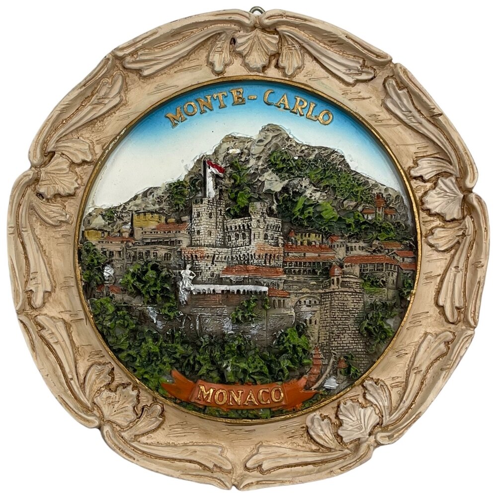 Тарелка декоративная "Монте Карло", 10,5 см, 2000-2015 гг, керамика, Монако