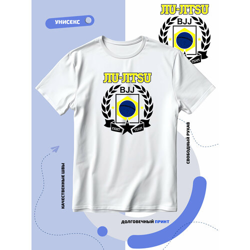 Футболка SMAIL-P jiu jitsu bjj флаг бразилии, размер XL, белый jiu jitsu bjj rashguard for men mma t shirts gi kickboxing muay thai t shirt tights mma rash guard tee boxing clothing fightwear