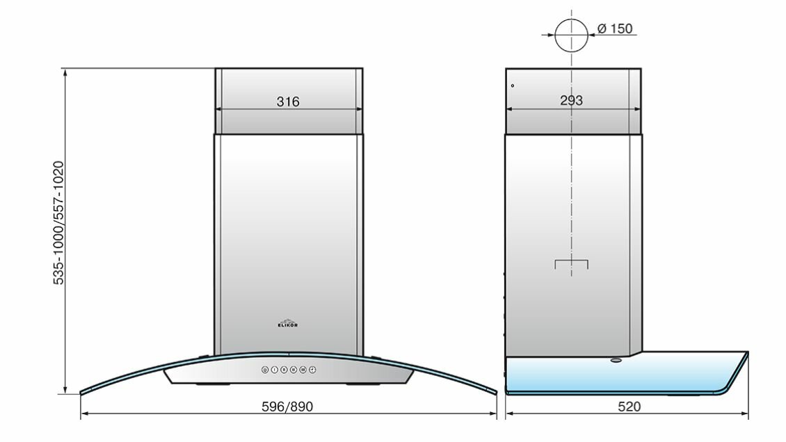 Вытяжка ELIKOR - фото №2