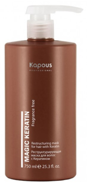 Маска для волос Kapous Professional Restructuring Mask For Hair With Keratin, 750 мл