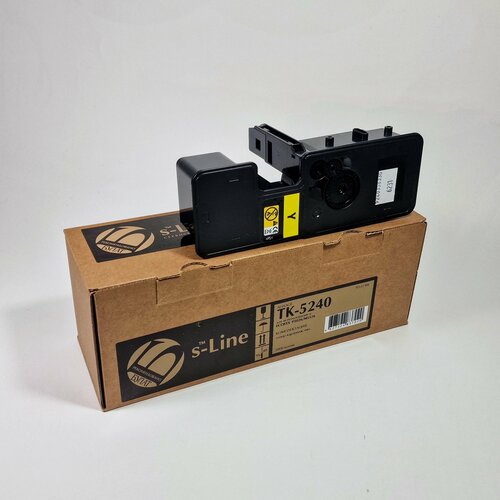 фото Тонер картридж tk-5240y, s-line, для kyocera ecosys m5526cdn, m5526cdw, p5026cdn, p5026cdw, желтый, 3000 листов булат