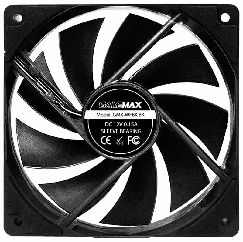 Вентилятор GameMax GMX-WFBK 120x120x25mm 1200rpm - фото №5