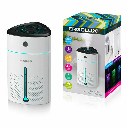 Увлажнитель ERGOLUX бело-черный 92500₽