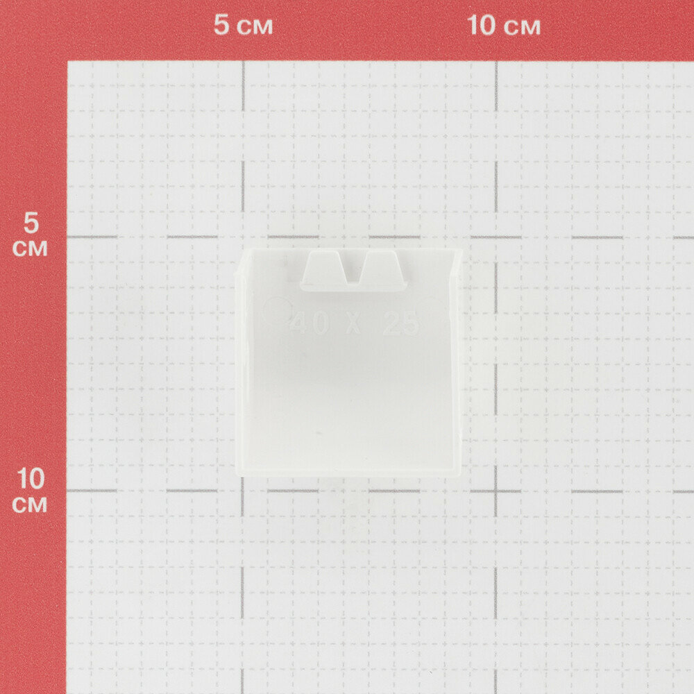 ecw-40-25x4 Заглушка (40х25) (4 шт) Plast PROxima Белый EKF - фото №20