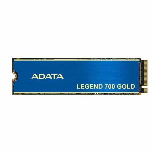 SSD накопитель A-Data Legend 700 Gold SLEG-700G-512GCS-SH7 512ГБ, M.2 2280, PCIe 3.0 x4, NVMe, M.2 черный, синий