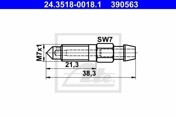 Кран пневмосистемы ATE 24.3518-0018.1