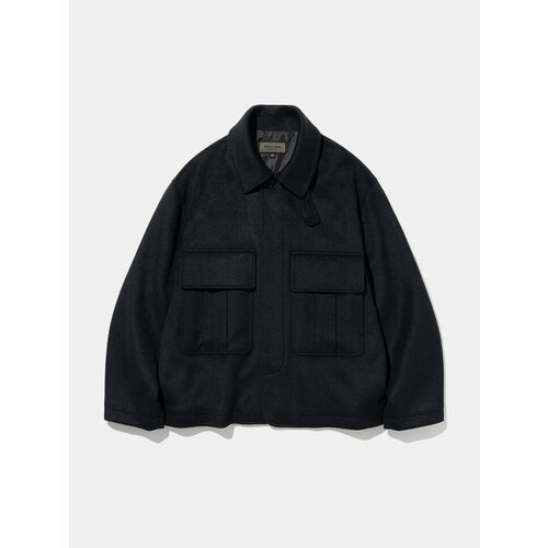 Куртка-рубашка Uniform Bridge Pocket Wool, размер M, синий куртка uniform bridge wool varsity blouson черный m